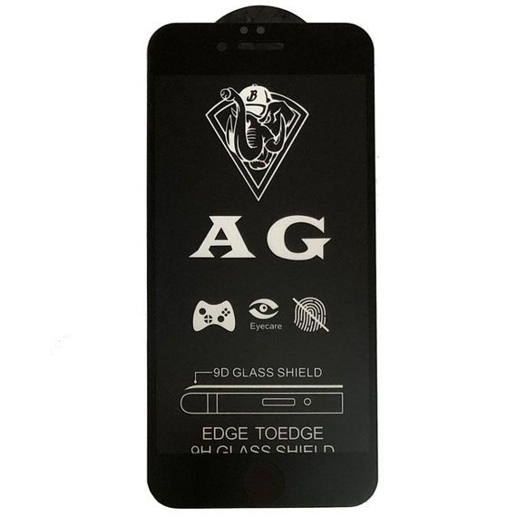 Защитное стекло Full Glue Matte для Apple iPhone 6 / Apple iPhone 6s - Black