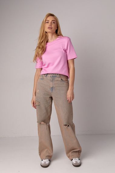 Джинсы baggy со рваными элементами - кофейный цвет, 34р (есть размеры) | Зображення 2