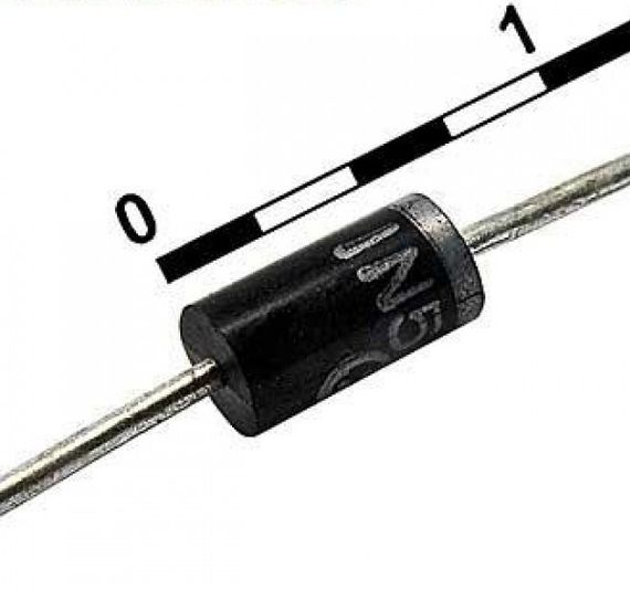 1N5333B(3V3)  (DO-41)  стабілітрон 5W 3.3v | Зображення 3