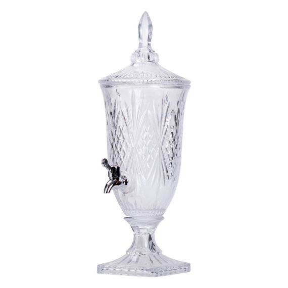 Лимонадниця з краном на ніжці скляна для напоїв 2 л 46 см HP-19-15 | Зображення 2