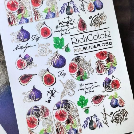 Фольгований слайдер RichColor 056 на водяній основі (6.5x9.5см)