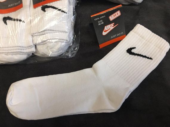 Подарунковий набір шкарпеток Nike 12 шт – стильні чоловічі та жіночі шкарпетки, 100% бавовна, різні розміри | Зображення 4