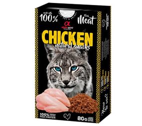 Ласощі для котів з куркою Alpha Spirit Chicken Natural Snacks Cat, 80 гр