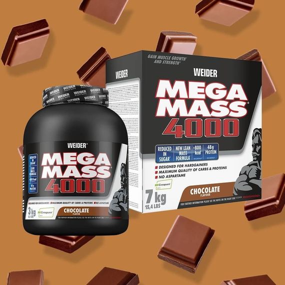 Гейнер Weider Mega Mass 4000 3,0 kg (Chocolate) | Зображення 1