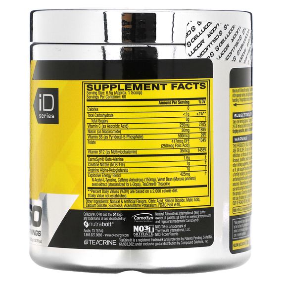 Передтренувальний комплекс Cellucor INT C4 30 serv 190 gram ( Strawberry Margarita) | Зображення 1