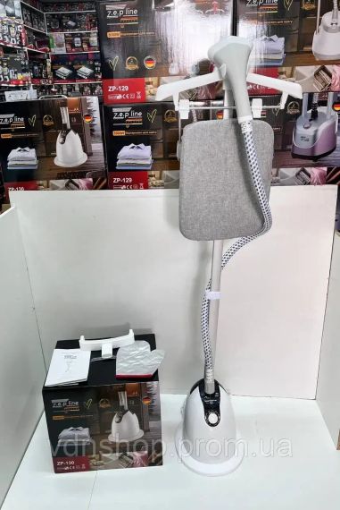 Білий Відпарювач вертикальний для одягу зі стійкою Zepline ZP-130 3000W | Зображення 3