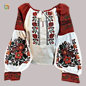 Рубашка Украинская вышиванка  326915 цвет белый размер 6XL