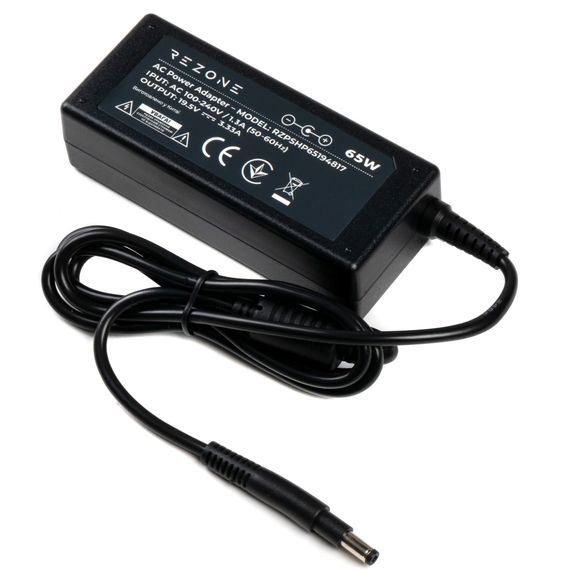 Блок живлення до ноутбуку Rezone HP 65W 19.5V 3.33А 4.8*1.7 long (RZPSHP65194817) | Зображення 2