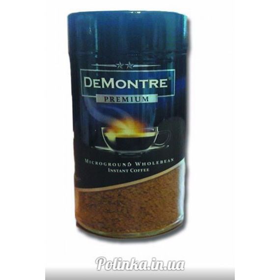 Кава розчинна сублімована Demontre Premium, 200г, Польща, гранульована, у скляній банці