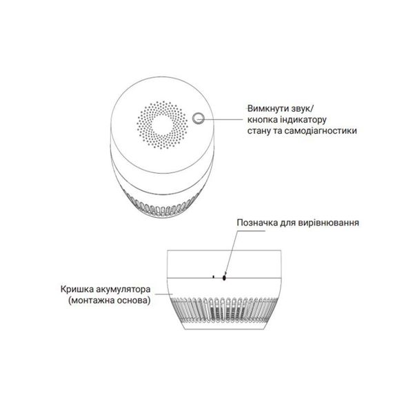 ZigBee Бездротовий датчик диму ZB-ZSA | Зображення 1