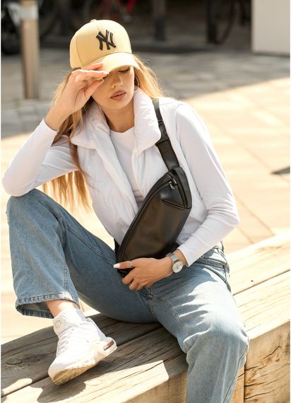 Жіноча сумка бананка Sambag Holster MSH чорна 36 × 14 × 4 см (87119101) | Зображення 9