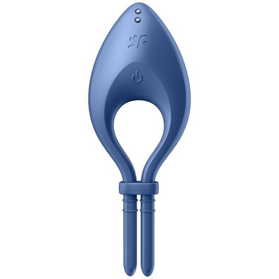 Эрекционное смарт-виброкольцо лассо с регулировкой размера Satisfyer Bullseye Blue | Зображення 1