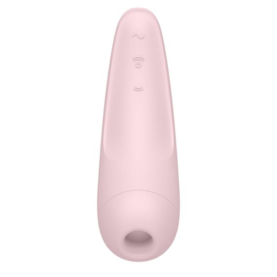 Вакуумний кліторальний стимулятор Satisfyer Curvy 2+ Pink з керуванням через інтернет | Зображення 3