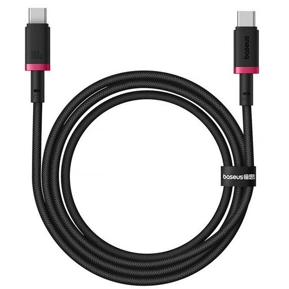 Дата кабель Baseus Dura Series Fast Charging Type-C to Type-C 100W (2m) (P10377803) Red / Black | Зображення 1