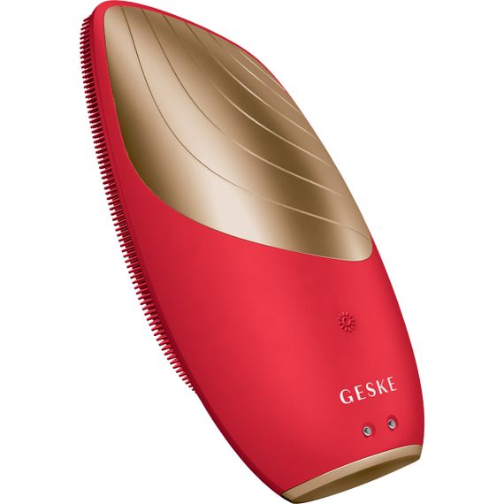 Електронна звукова термо щітка для обличчя GESKE Sonic Thermo Facial Brush 6в1 red | Зображення 4