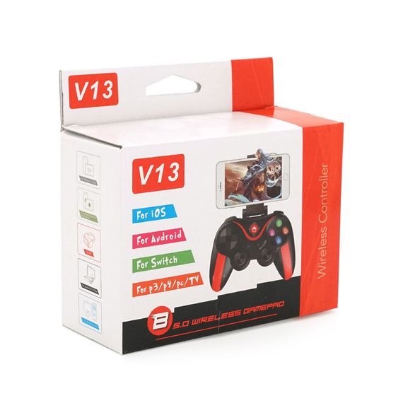 Геймпад беспроводной V13 для Ios/Android/Switch//PS3/PS4/PC/TV,3.7V,400mAh,Box | Зображення 1