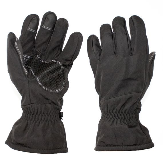 Перчатки зимние тактические UAD PERUN 3 слоя SoftShell сенсорные Черные M