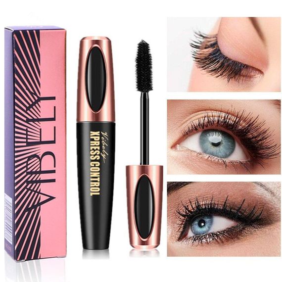 Туш для вій Vibely 4D Xpress Control, з ефектом подовження / Водостійка туш з 4D ефектом / Туш для об'єму вій | Зображення 3