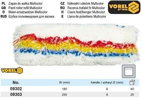 Валик поліамід Польща ворс l=25 см тримач Ø=8 мм VOREL-09303