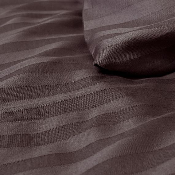 Комплект постільної білизни SoundSleep Stripe Sense Chocolate сатин-страйп євро 200х220 см шоколадний (2800004638302) | Зображення 2