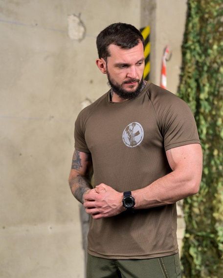 Тактична потоотводна футболка Sunset олива ПП7686 | Зображення 2