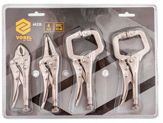 Набір кліщі затискні для зварювальних робіт 4 штуки VOREL-44330