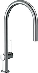 Змішувач для кухні Hansgrohe Talis M54, довж.виливу - 223мм, витяжний, 1важіль, KM210, хром (72802000)