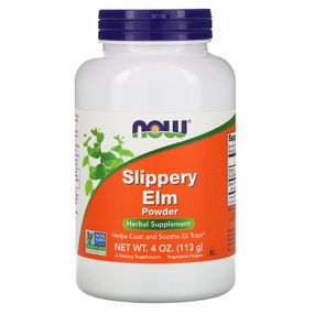 Травяные ферменты NOW Foods SLIPPERY ELM POWDER 4 OZ 113 g /75 servings/