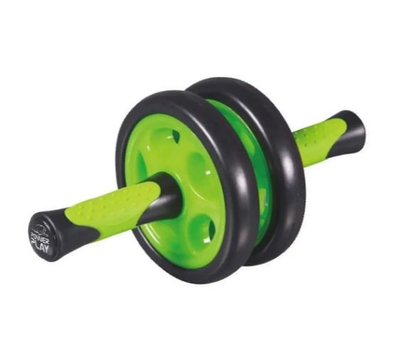 Колесо для преса подвійне PowerPlay 4327 Dual-Core Ab Wheel Чорно-зелене (PP_4327_Black/Green) | Зображення 3