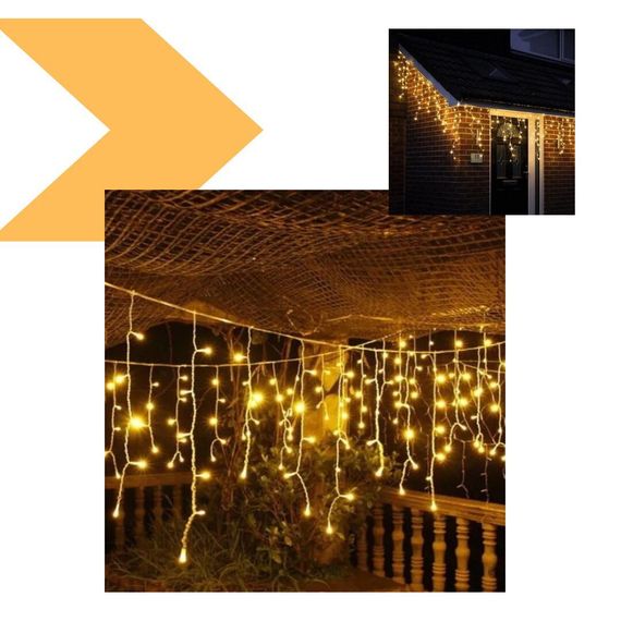 Гірлянда Xmas LED 120 3.3Line Бахрома Теплий Білий 5 м (47676-7238_679) | Зображення 1