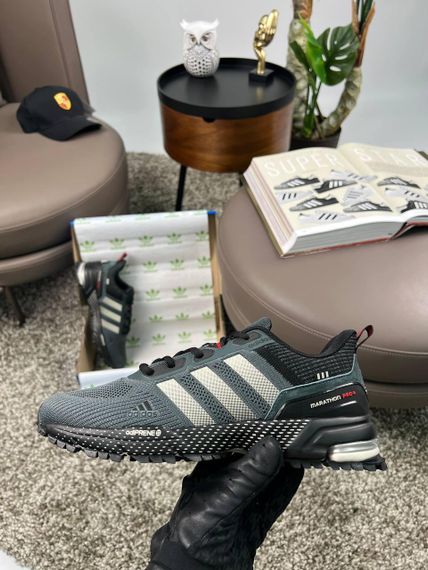 Мужские кроссовки Marathon Pro+ Grey Black текстиль  весна / літо / осінь A3621 45 28,5 | Зображення 8