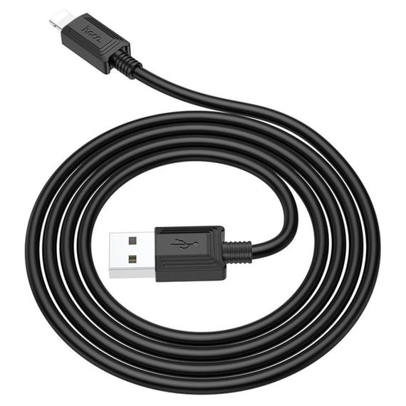 Дата кабель Hoco X73 Ferry USB to Lightning 2.4A (1m) Black | Зображення 1