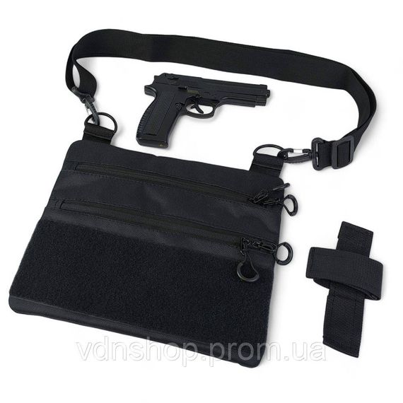 Качественная сумка-кобура, Сумка мужская тактическая сумка нагрудный тактическая слинг кобура XK-24 | Зображення 4