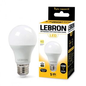11-11-28-1 LED лампа Lebron L-A60 10W E27 4100K 900Lm