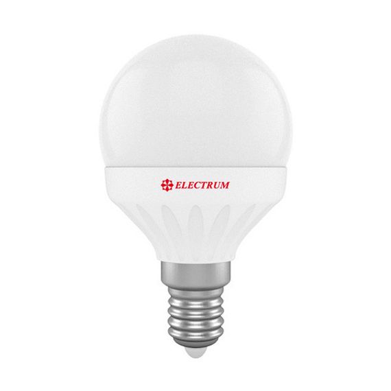 LED лампа E14 4W(360Lm) 4000K Electrum шар PA LB-5 алюпласт. корп. A-LB-1808