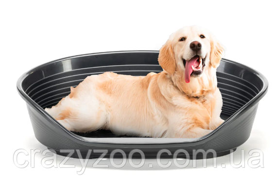 Пластиковий лежак для собак та котів Ferplast Siesta Deluxe 12 чорний 111х80.5х33.5 см 70212917 | Зображення 3