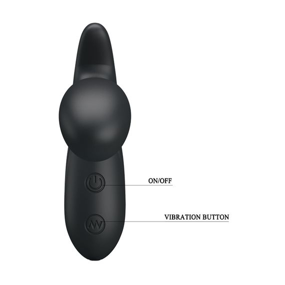 Масажер простати - Pretty Love Beckie Prostate Stimulator Black | Зображення 6