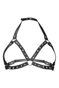 Портупея з металевими шипами Fetish Tentation Sexy Adjustable Chest Harness Sex Aura