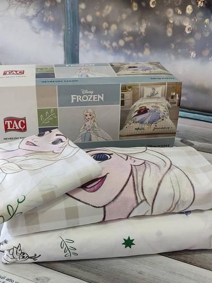 Постельное белье детское TAC Frozen 1 Хлопок/Ранфорс Полуторный размер