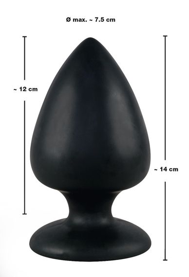 Анальна пробка - Black Velvets Butt Plug Extra Sex Aura | Зображення 3