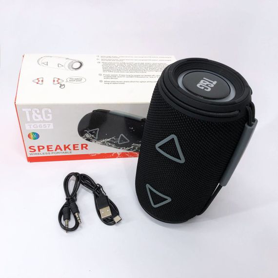 Bluetooth-колонка TG657 з RGB підсвічуванням 1500 mAh. UR-625 Колір: чорний | Зображення 8