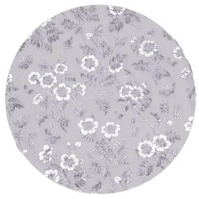 Килимок для сервірування столу Flowers 38 см, срібло HP-36327-12G