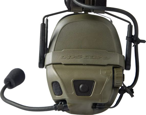 Активні навушники Ops-Core AMP Communication Headset-Connectorized. NFMI. Верхній тримач. Ranger Green | Зображення 4