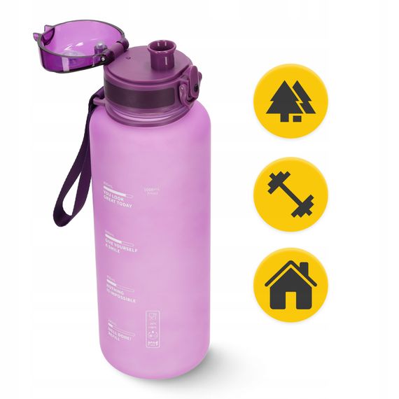 Пляшка для води спортивна 4FIZJO 1000 мл Pink (P-5905973403764) | Зображення 7