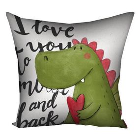 Подушка габардинова з принтом I love you 40x40 см (4P_18L067)
