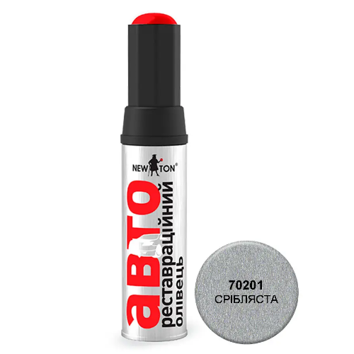 Олівець реставраційний 12мл 70201 сріблястий металік NEW TON