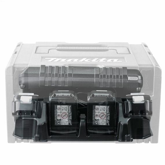Вкладка 839205-3 для кейса Makita Makpac №3 (для зарядного пристрою DC18RD та 4-х акумуляторів) | Зображення 5