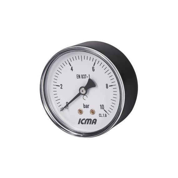 Манометр Icma 1/4" 0-10 барів, заднє під'єднання No243 | Зображення 3