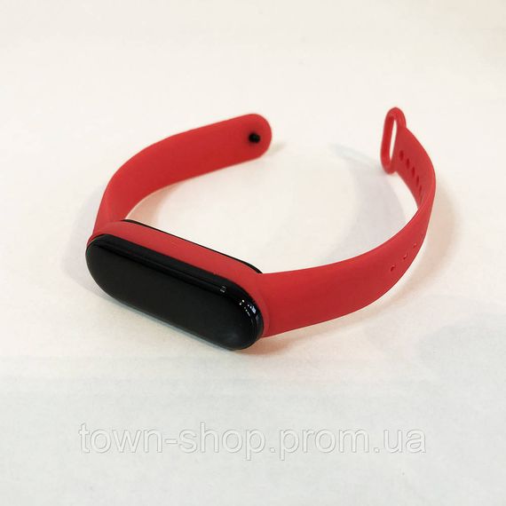 Фитнес браслет Smart Watch M5 Band Classic Black смарт часы-трекер. Цвет: красный | Зображення 4