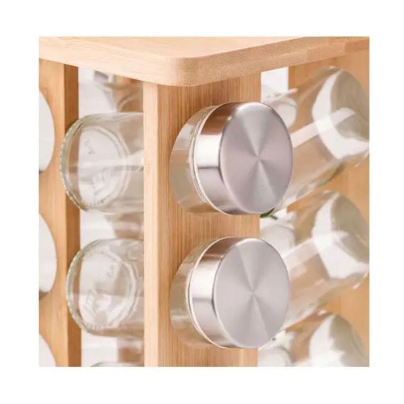 Набор для специй на деревянной подставке 12 предметов по 100 мл HP531B6612Z | Зображення 2